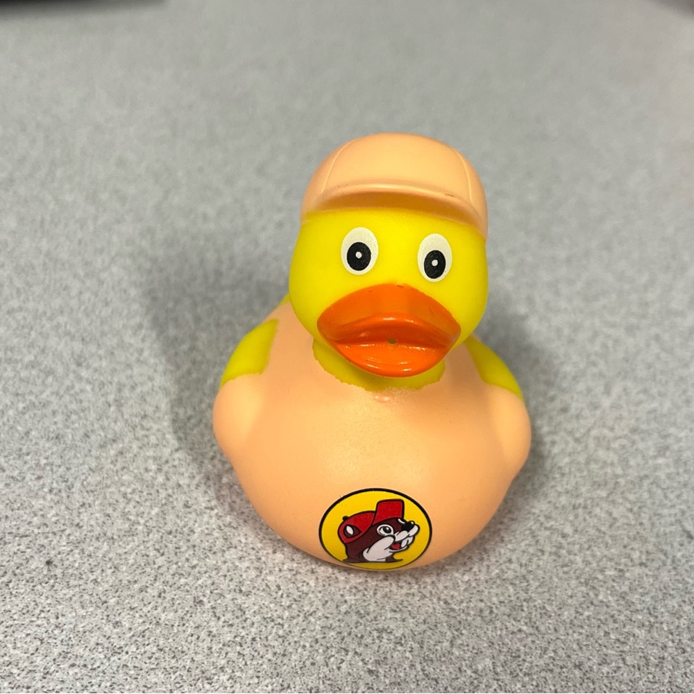 Buc-ees Yellow and Orange Rubber Duck